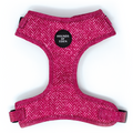 Bella Pink Herringbone Dog Harness