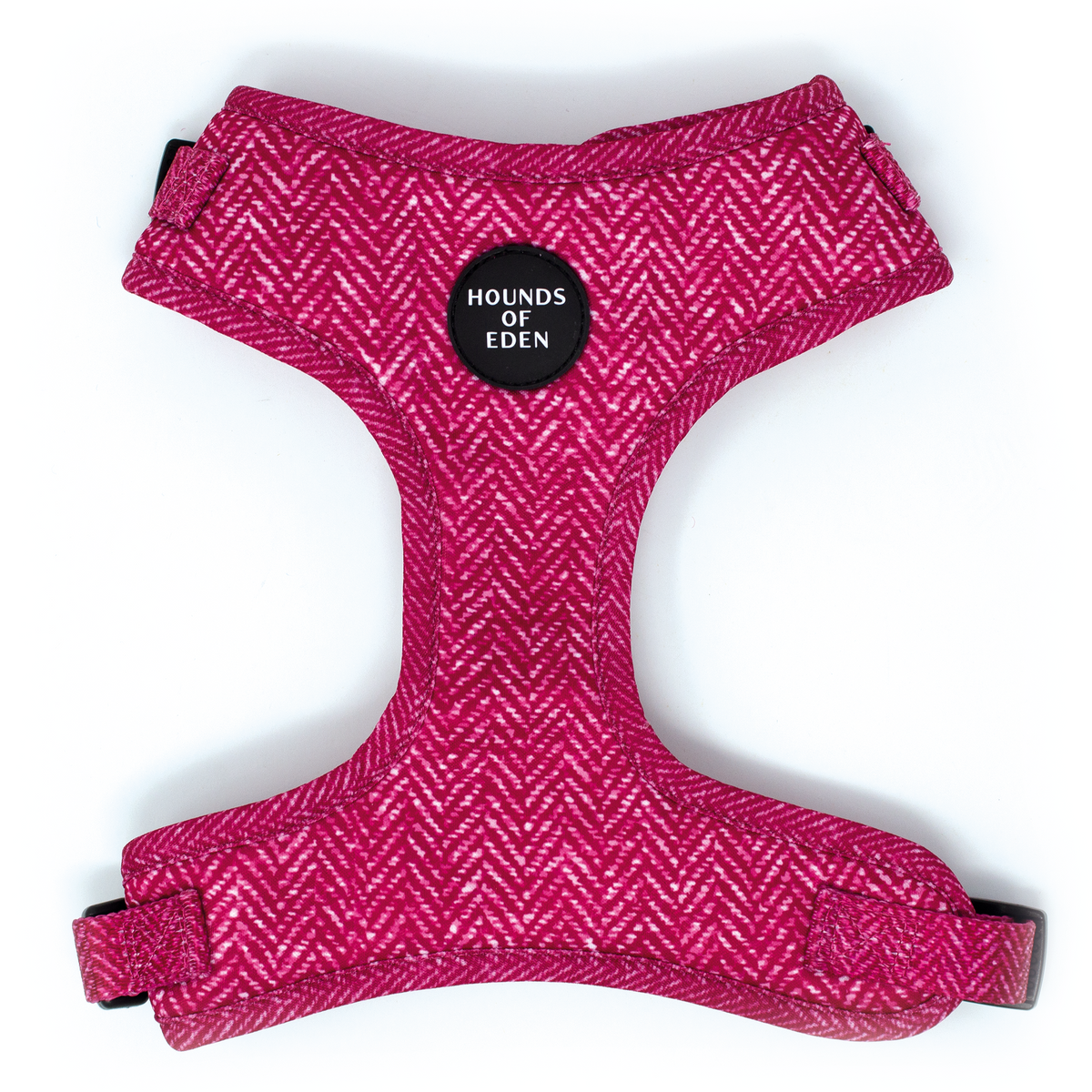 Bella Pink Herringbone Dog Harness