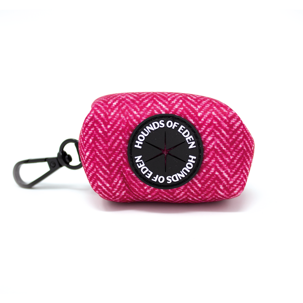 Bella Pink Herringbone Dog Harness