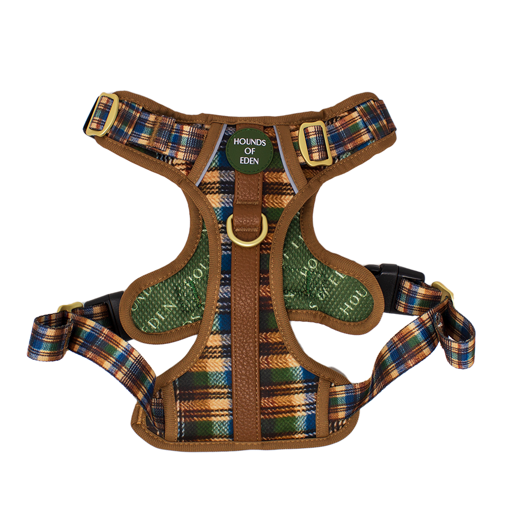 Oak Forest Plaid Supaw Strong Lite™ Dog Harness 🌲