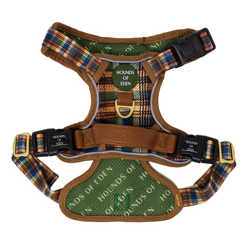 Oak Forest Plaid Supaw Strong Lite™ Dog Harness 🌲