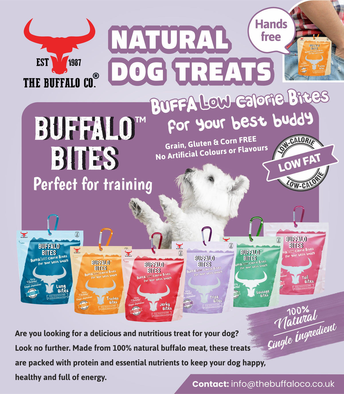 The Buffalo Co. Buffalo Jerky Bites – 35g