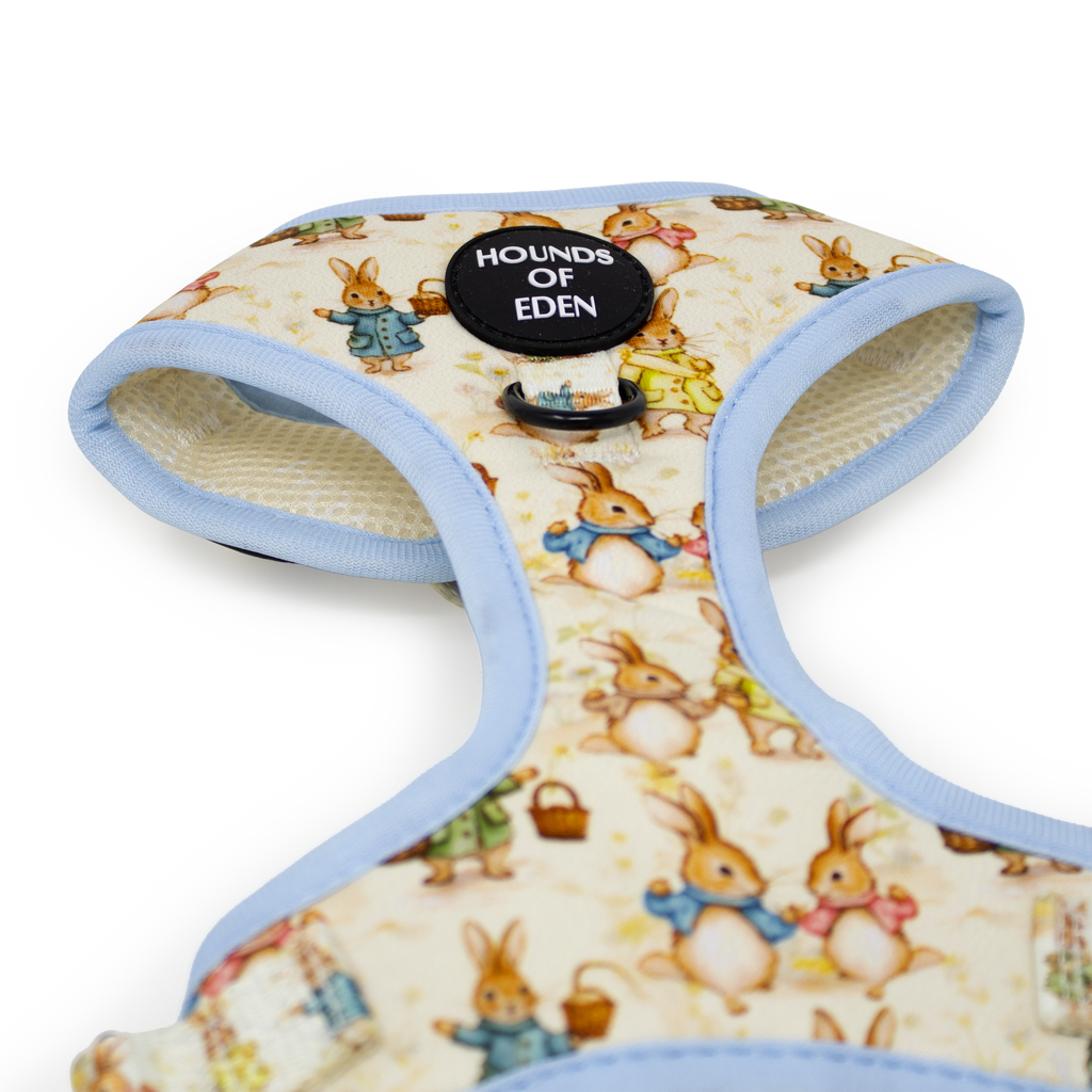 Bunny Tales - Blue, Dog Harness (XXS-XS)