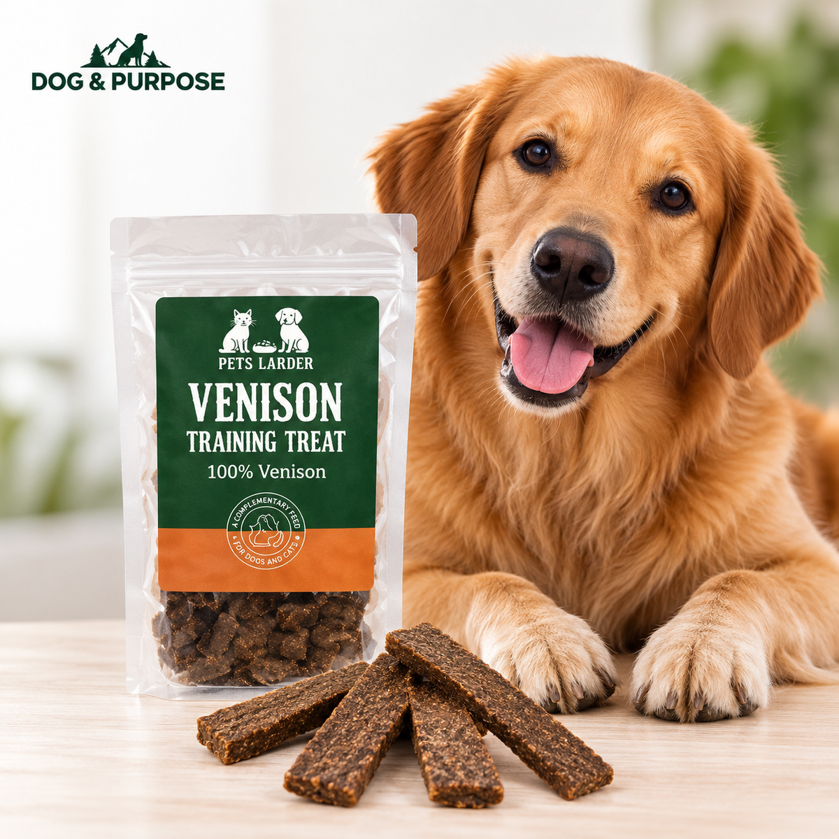 The Pets Larder 100% Venison Training Treats for Dogs & Cats