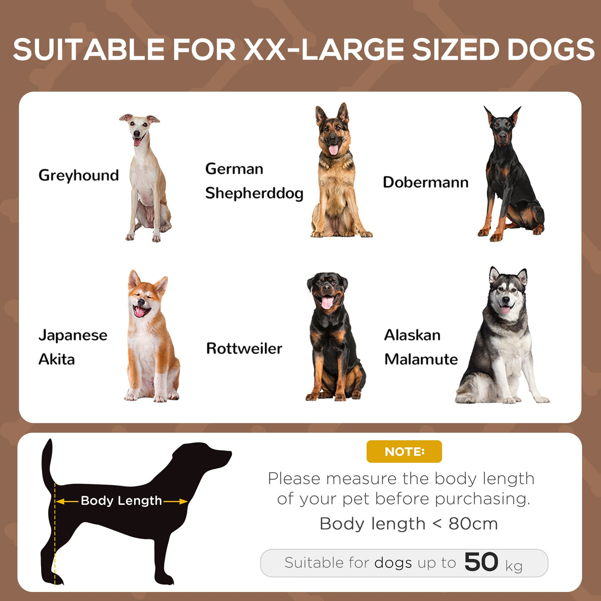 PawHut Raised Dog Bed with Canopy – XL