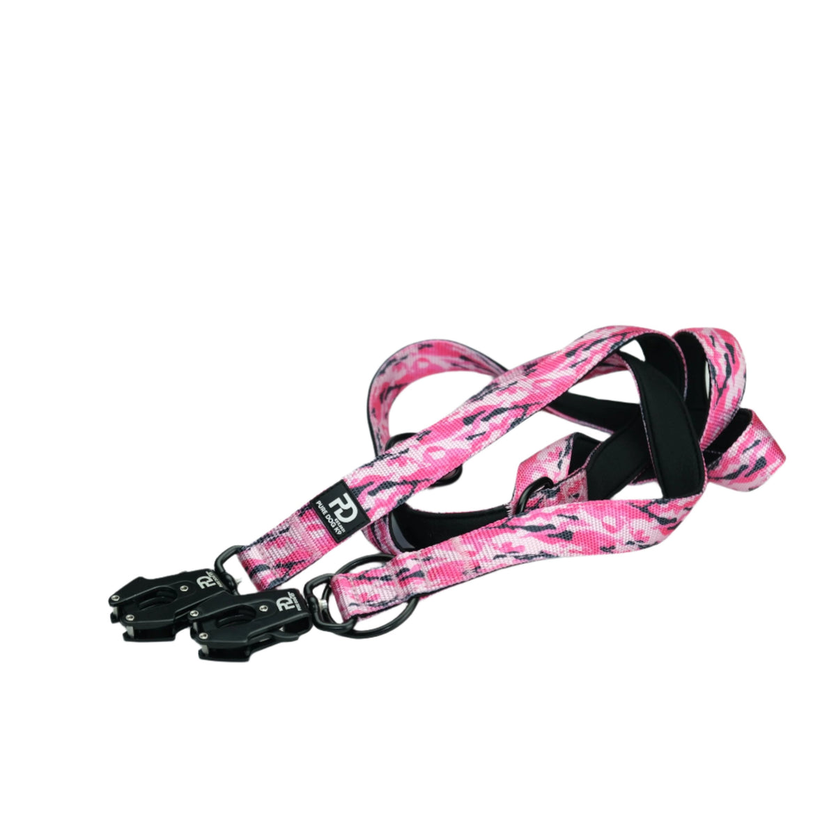 Pink Camo Multifunctional Dog Lead 🐾