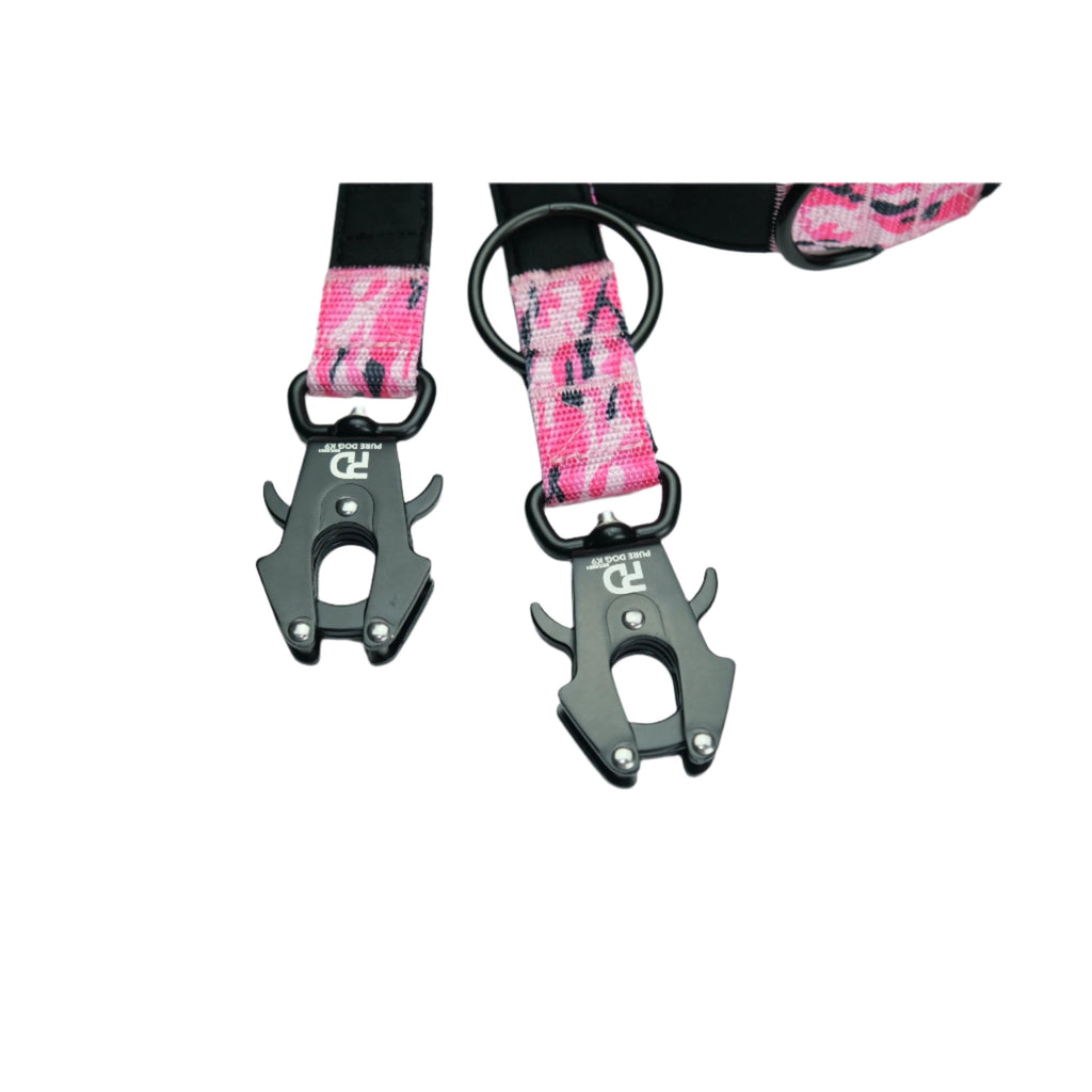 Pink Camo Multifunctional Dog Lead 🐾