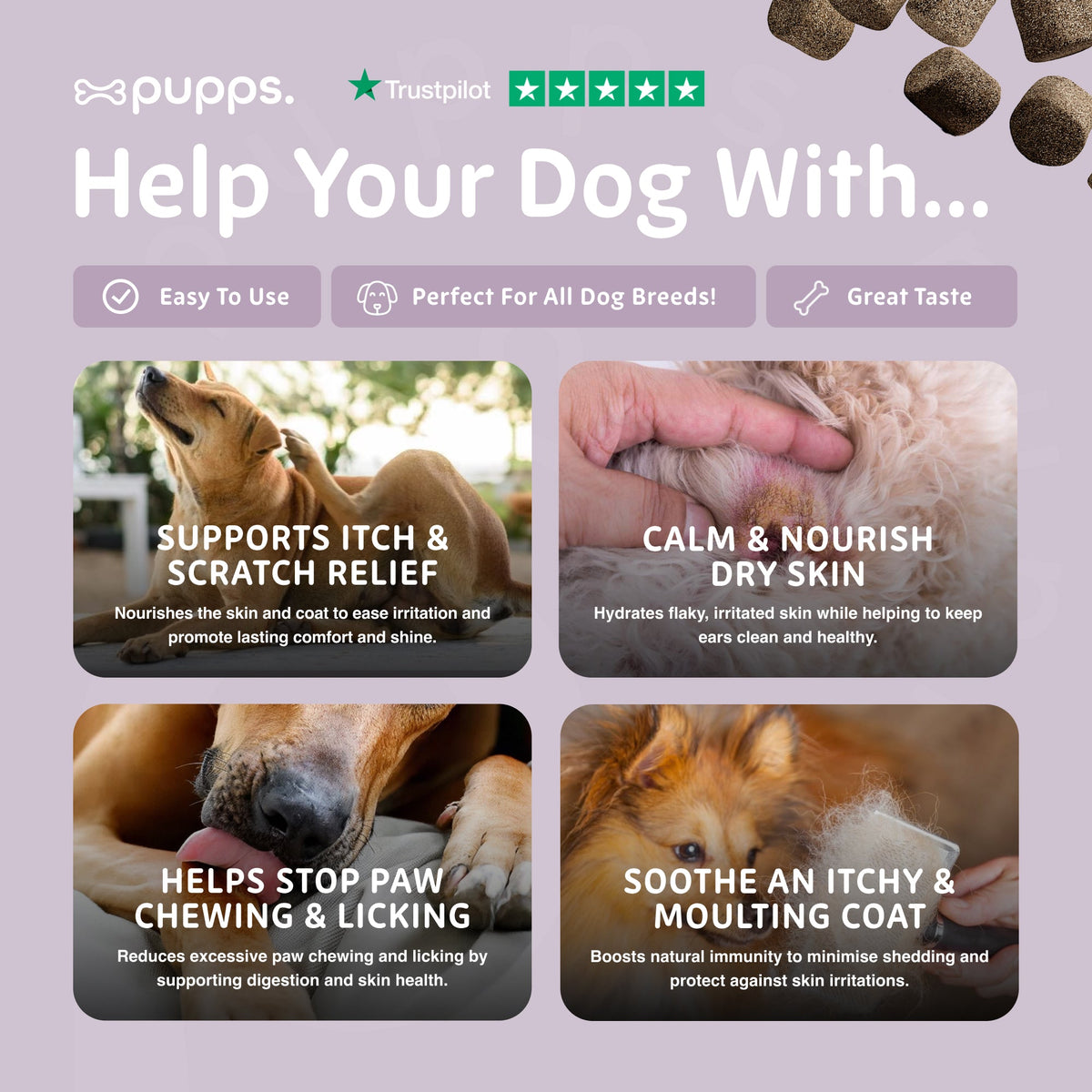 Pupps Itch Relief Treats for Dogs