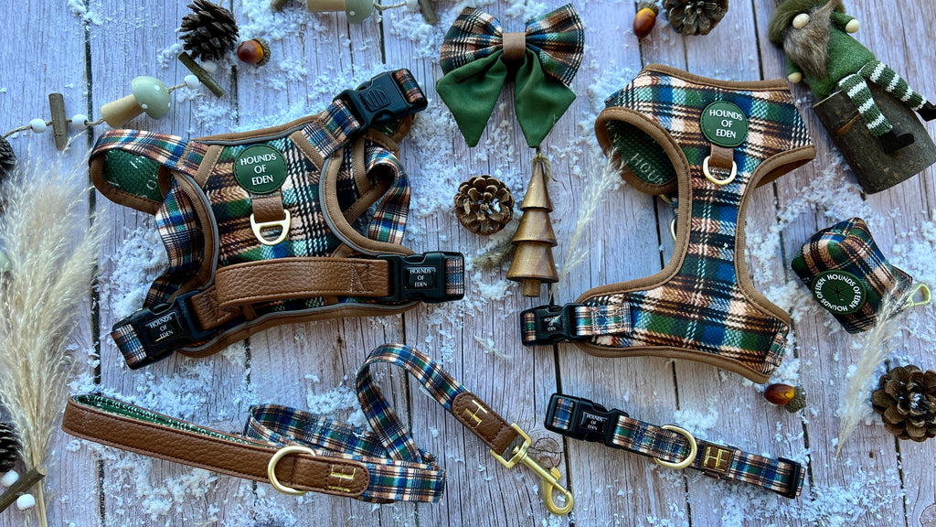 Oak Forest Plaid Supaw Strong Lite™ Dog Harness 🌲