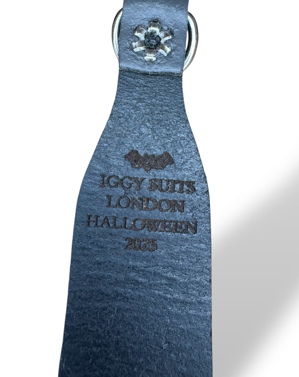 Ghosties Halloween Leather Dog Collar 👻