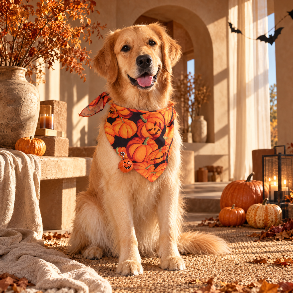 Halloween Dog Bandana – 4 Spooky Designs | DOG & PURPOSE