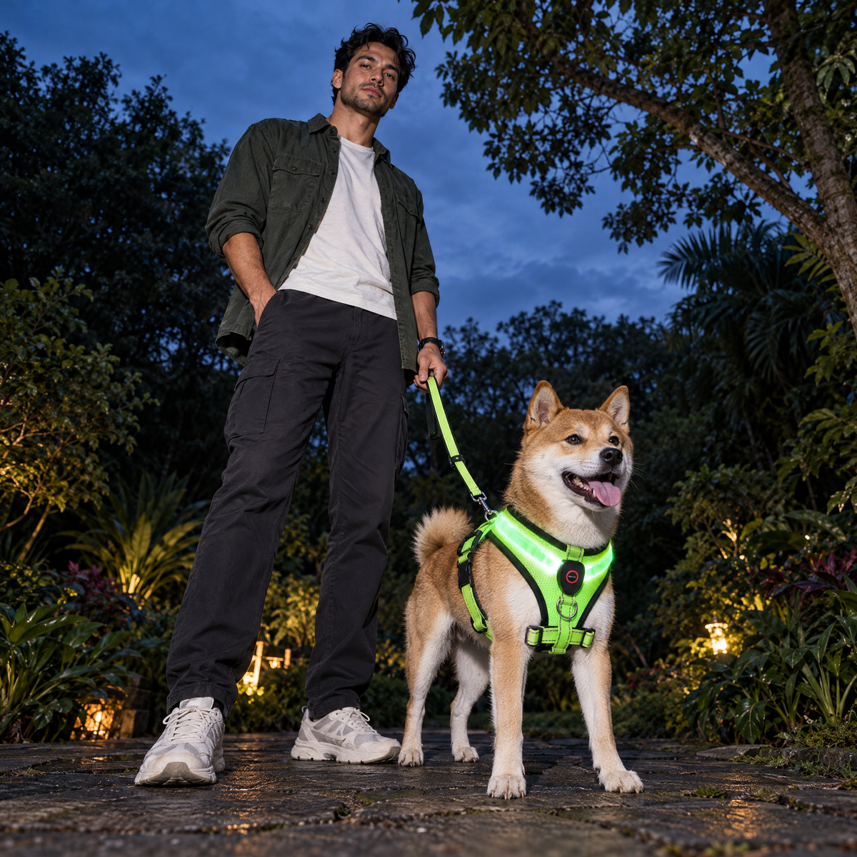 USB Rechargeable LED Dog Harness