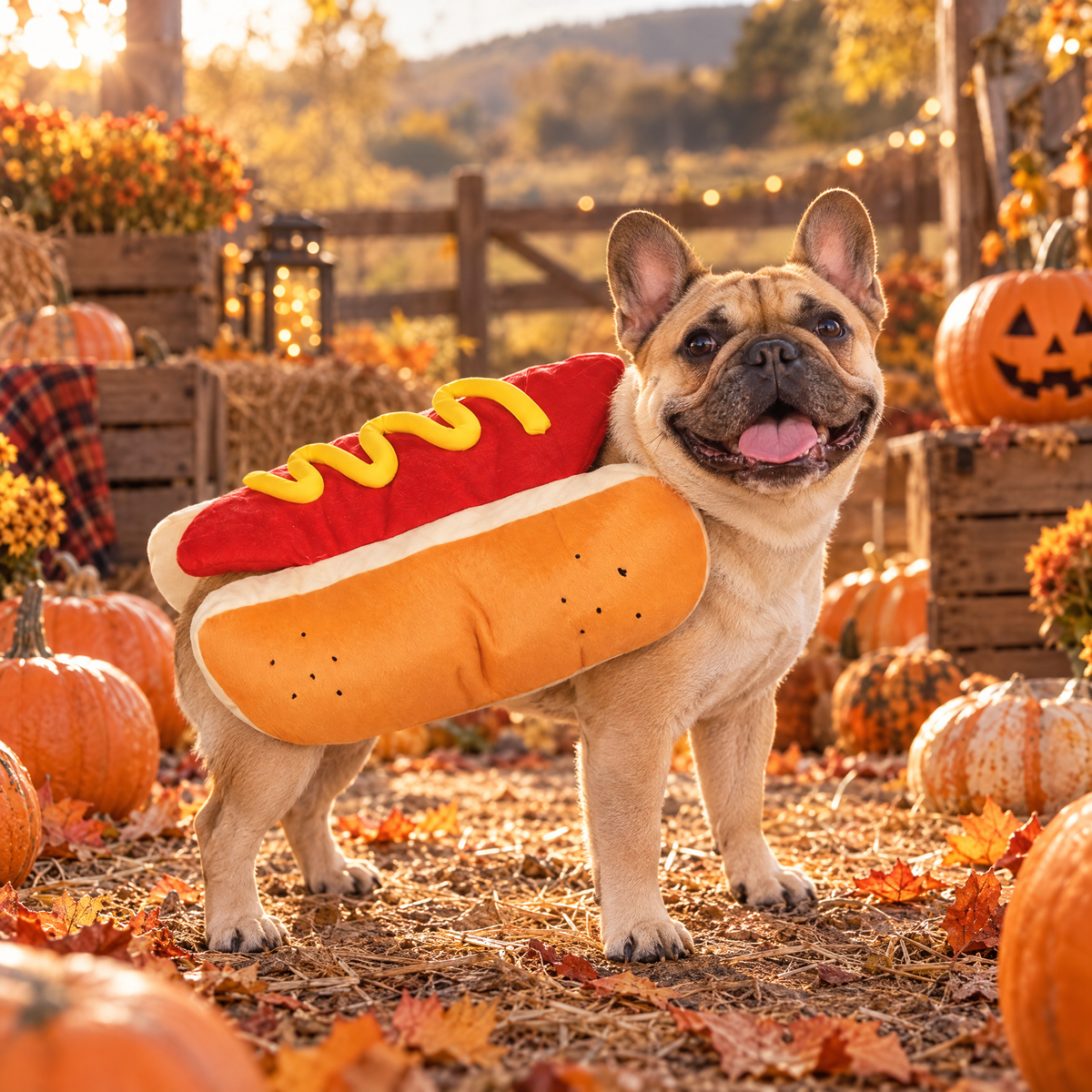 Hot Dog Halloween Dog Costume 🌭