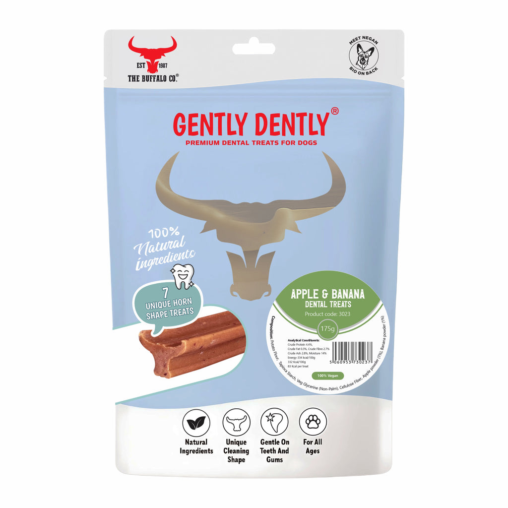 Gently Dently Apple & Banana Dental Treats – 175g