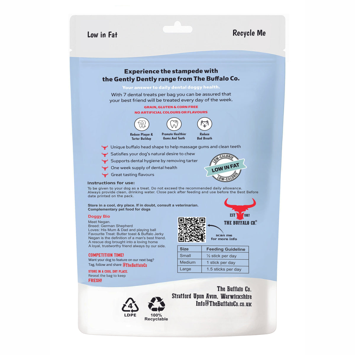 Gently Dently Fresh Breath Mint Dental Treats – 175g 7 PACK