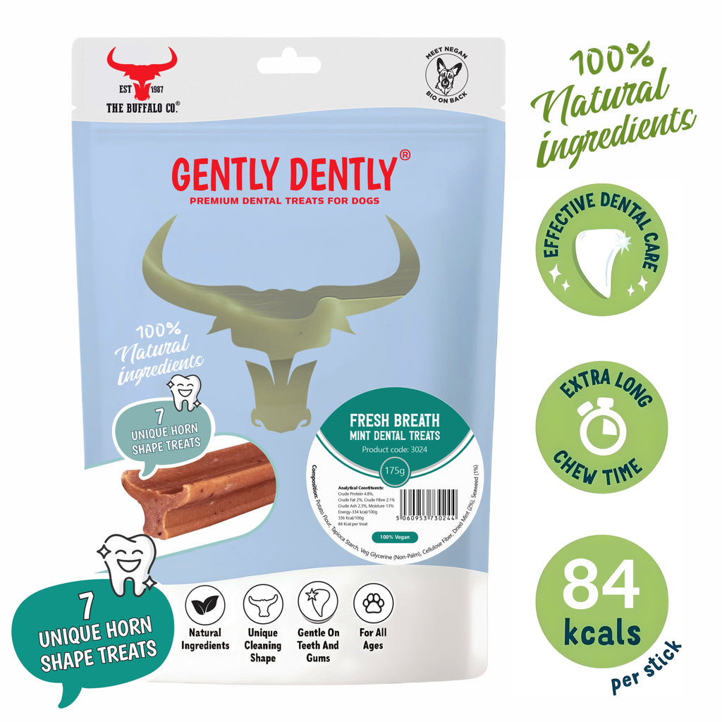 Gently Dently Fresh Breath Mint Dental Treats – 175g 7 PACK