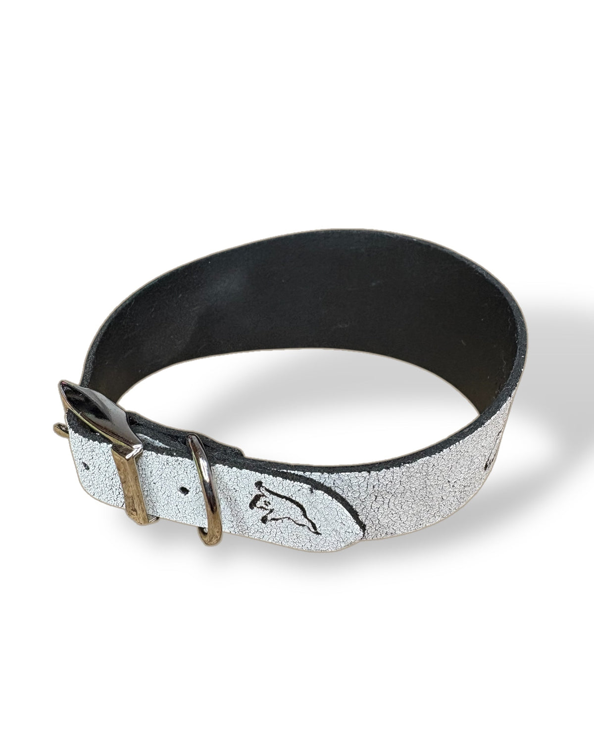 Ghosties Halloween Leather Dog Collar 👻