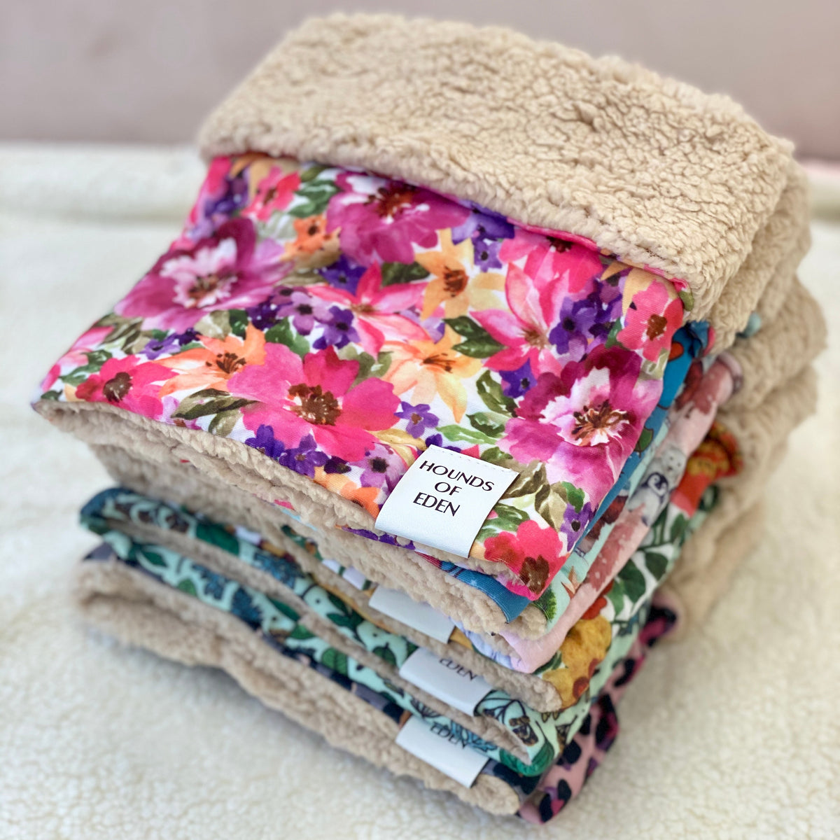 Autumn Blossom Reversible Dog Snood