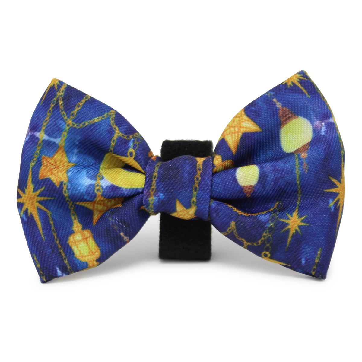 Arabian Nights - Blue and Gold Dog Bow