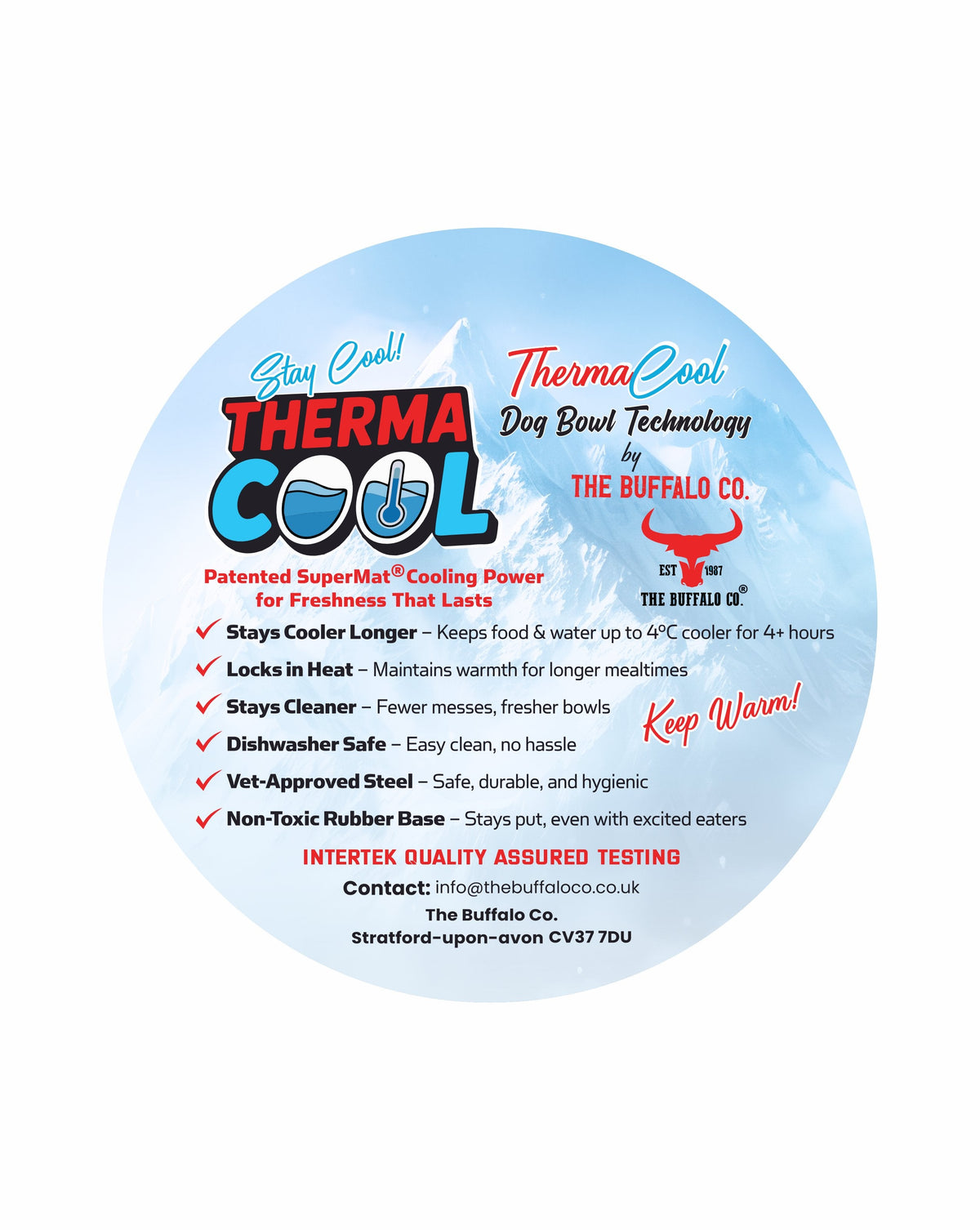 ThermaCool Dog Bowl – Grape