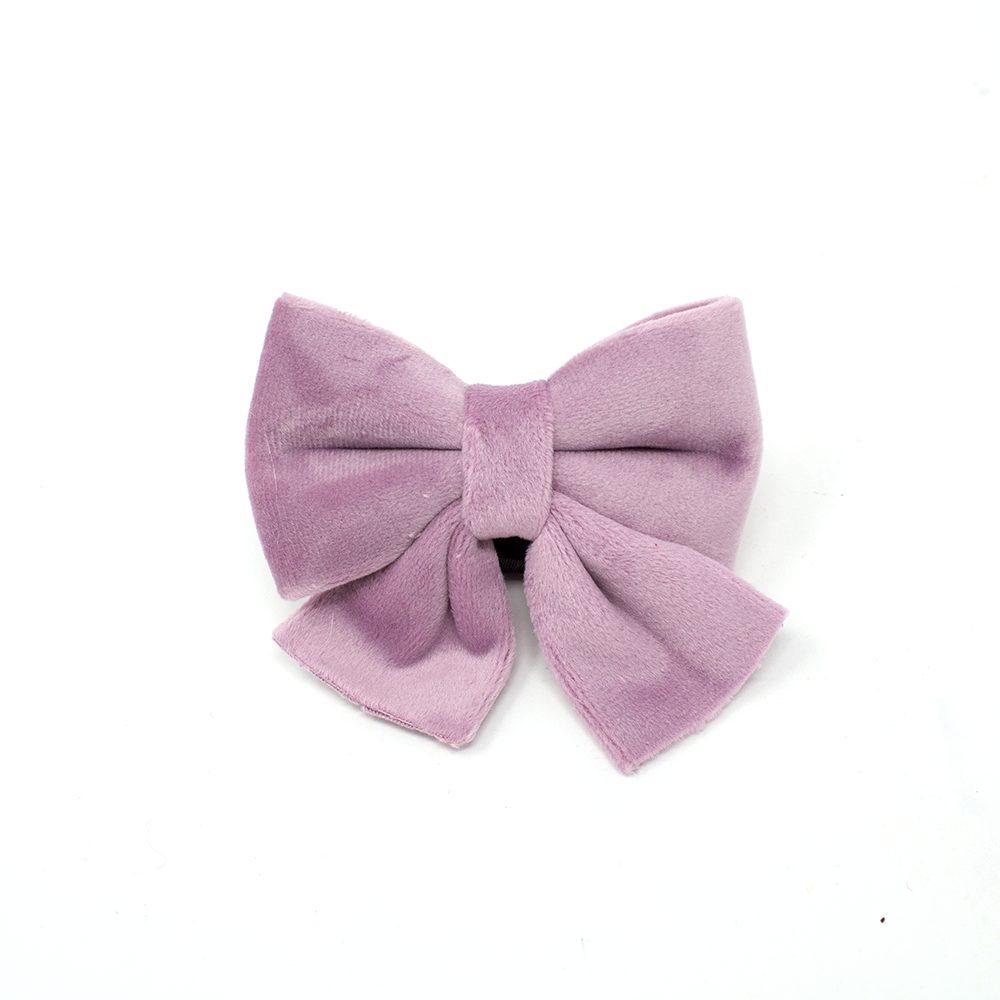 Lilac Dreams Velvet Dog Harness with Rose-Gold Hardware