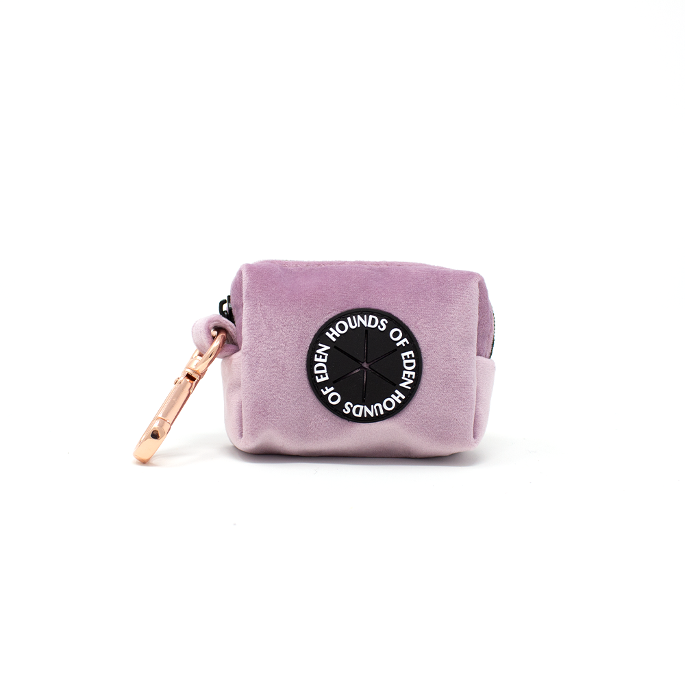 Lilac Dreams Velvet Dog Harness with Rose-Gold Hardware