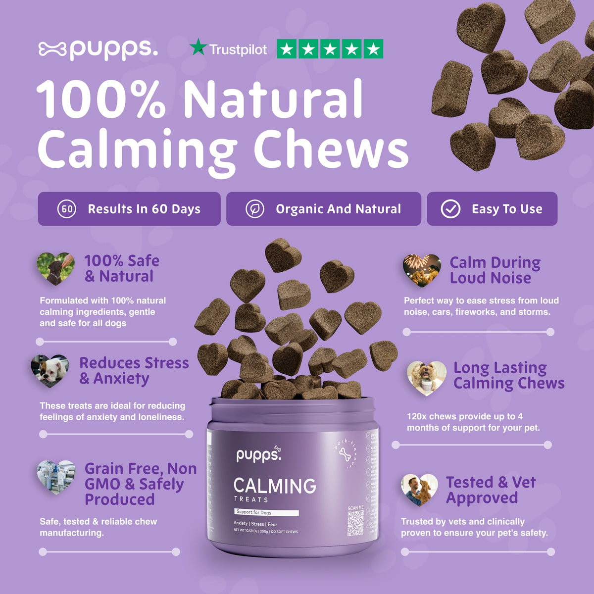 Pupps Calming Treats for Dogs