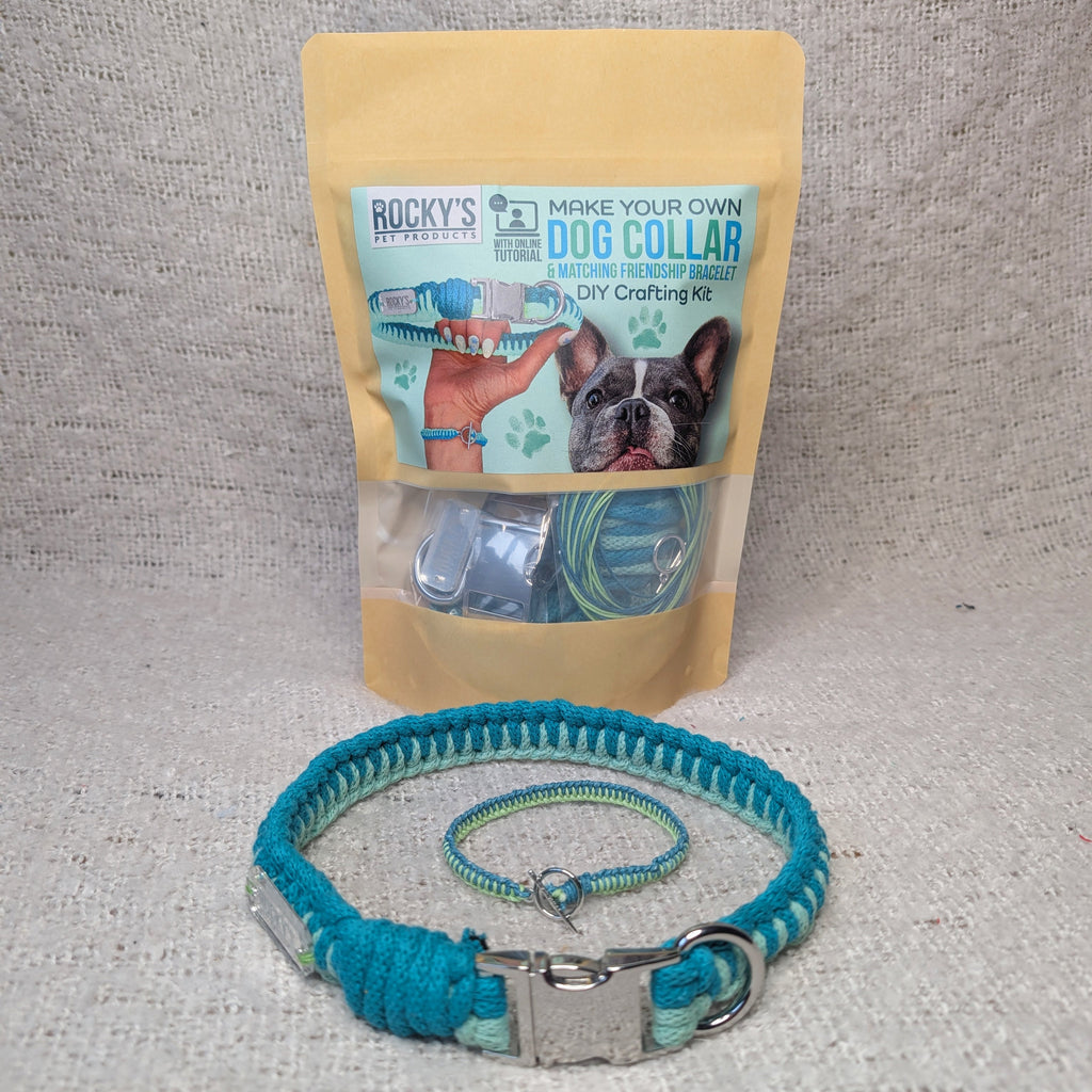 Make Your Own Dog Collar & Friendship Bracelet Kit 🐾 – Mint