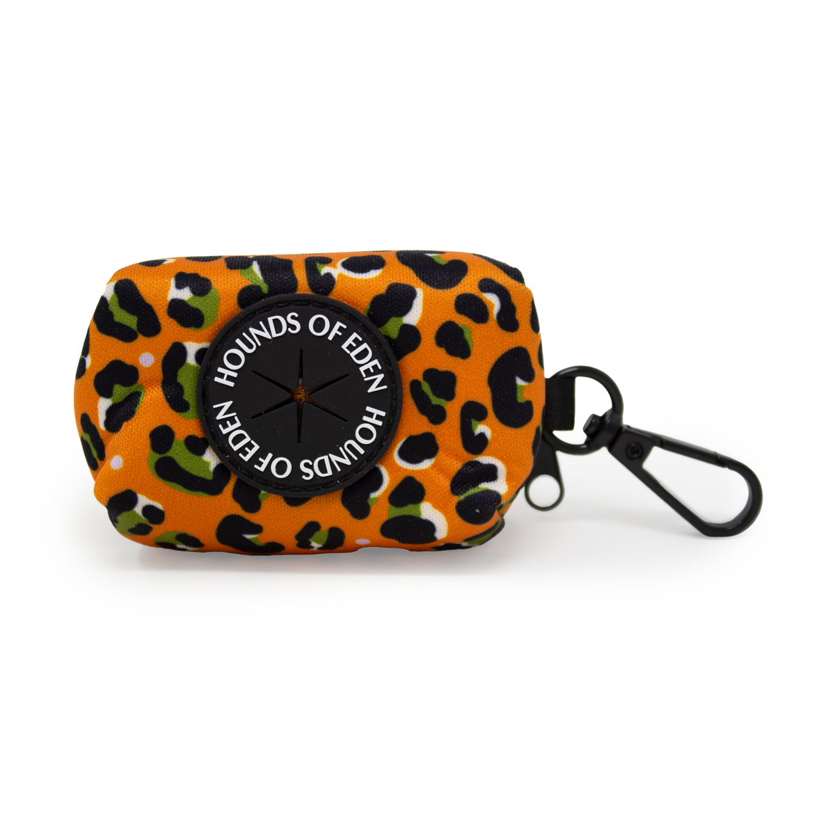 Burnt Orange Leopard Design Dog Collar