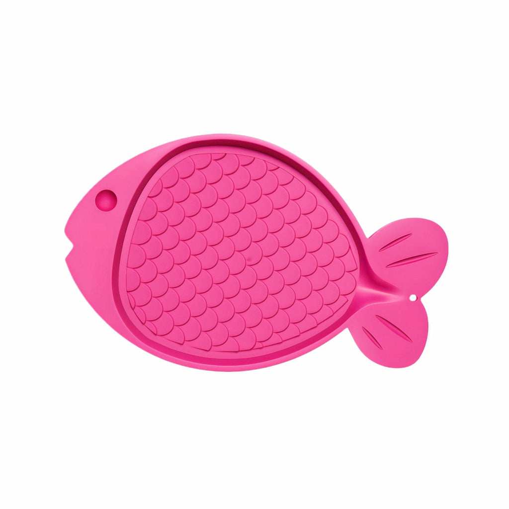 Pink Slip-Proof Cat Feeding Mat
