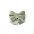 Sage Mist Green Velvet Sailor Dog Bow Tie