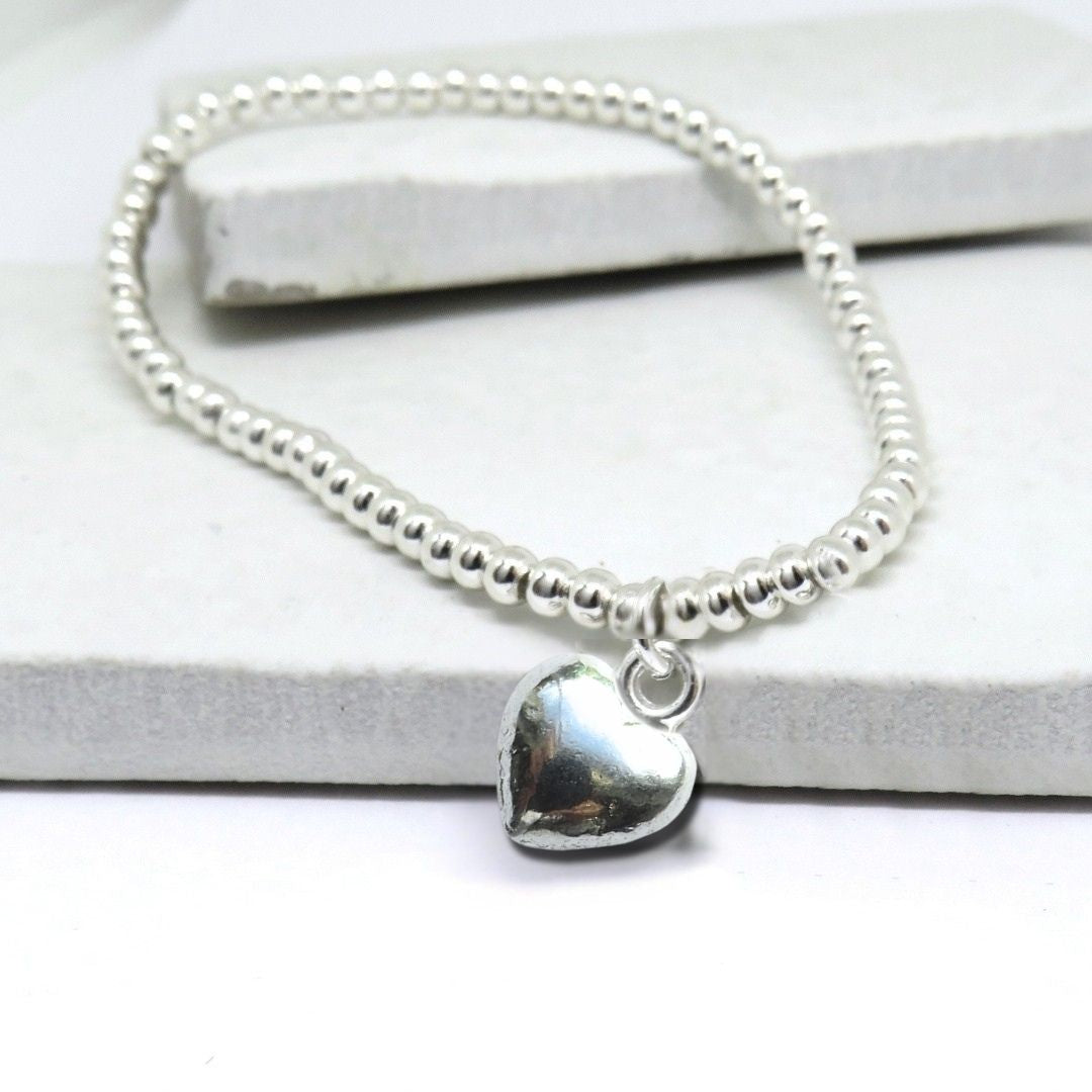 Best Dog Mum Silver Heart Bracelet & Gift Card