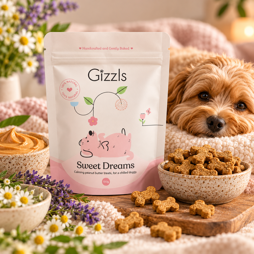 GIZZLS SWEET DREAMS SMALL DOG TREATS – 100G