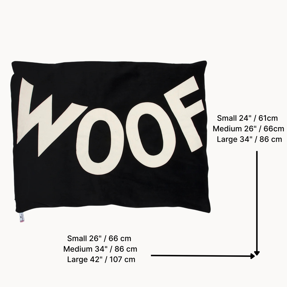 Big WOOF Black Velvet Dog Bed 🐾