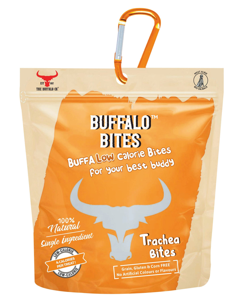 Buffalo Bites Trachea Dog Treats