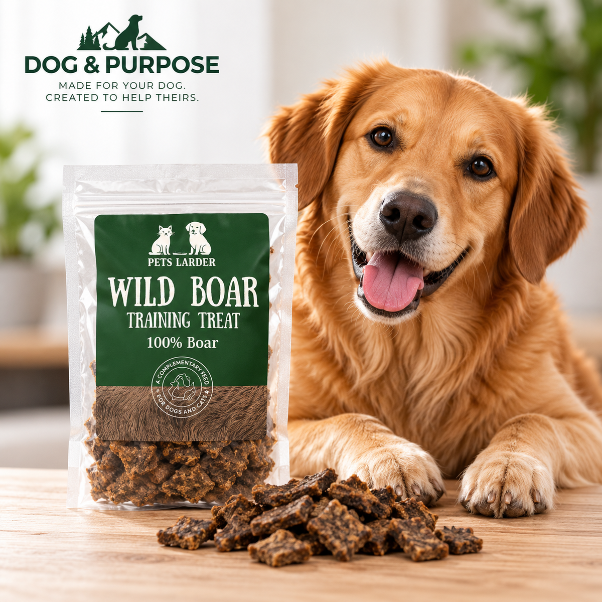 100% Wild Boar Dog Training Treats 🐾