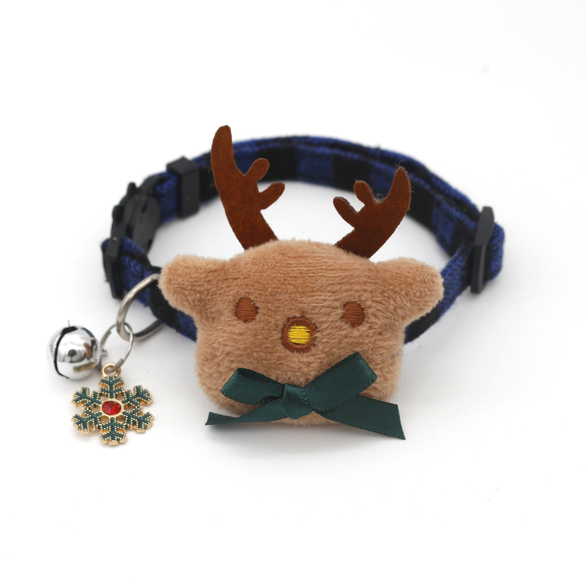Christmas Plaid Dog Collar with Bow 🎄