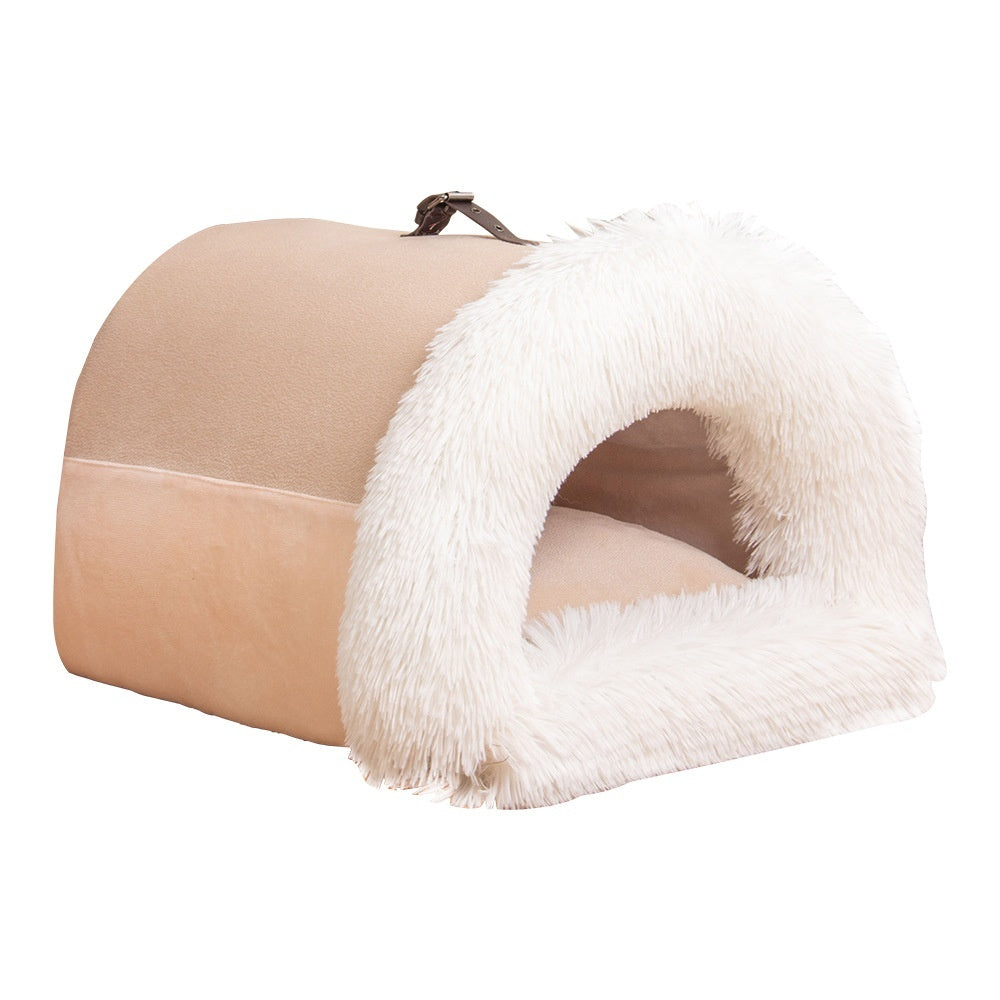 Cosy Plush Dog Nest Bed