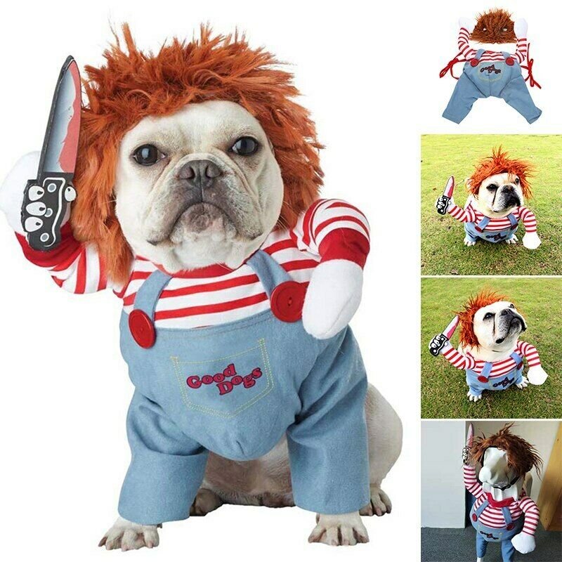 Scary Doll Halloween Dog Costume 🎃