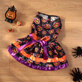 Halloween Pumpkin & Skull Dog Skirt 🎃