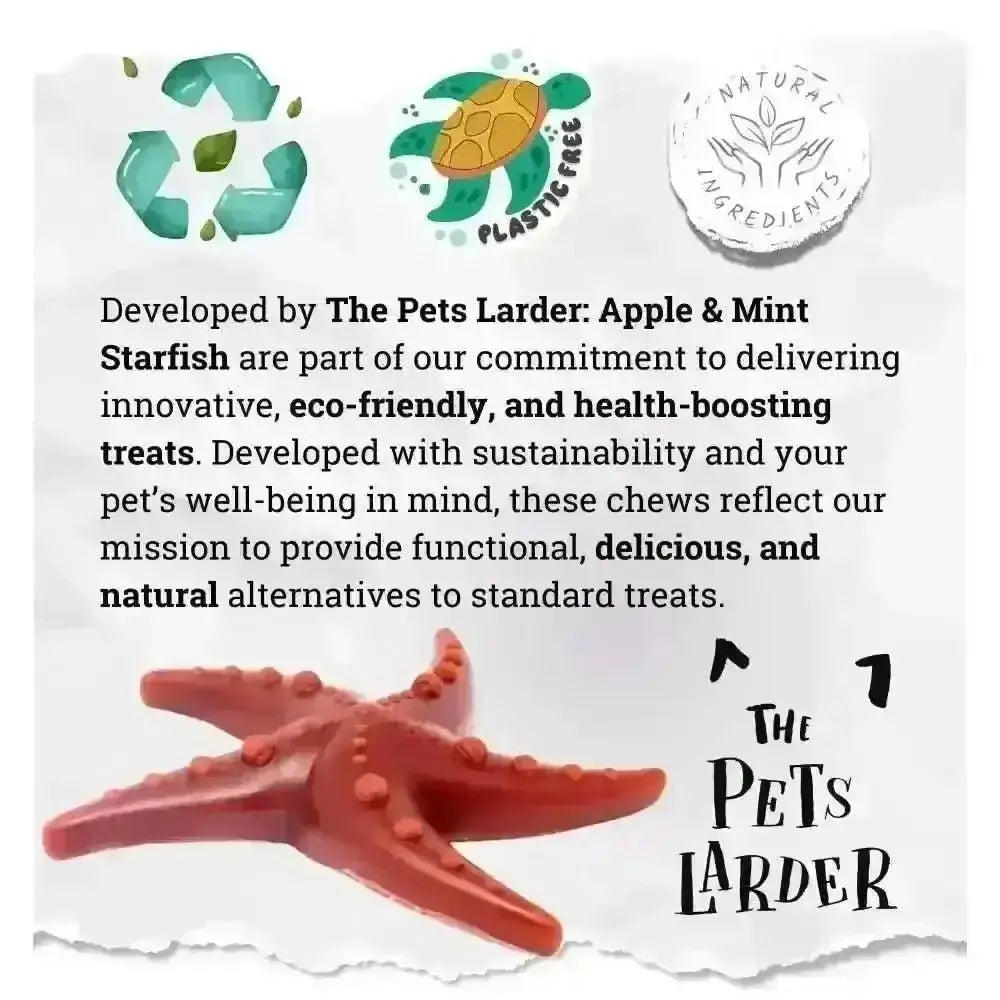 Apple & Mint Starfish Vegetable Dog Chew