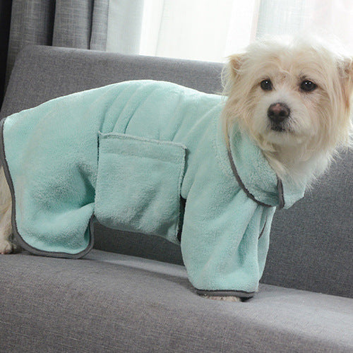 Quick-Dry Dog Towel Robe 🐾