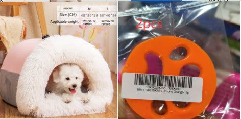 Cosy Plush Dog Nest Bed