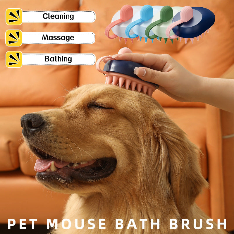 Handheld Dog Grooming & Bath Brush