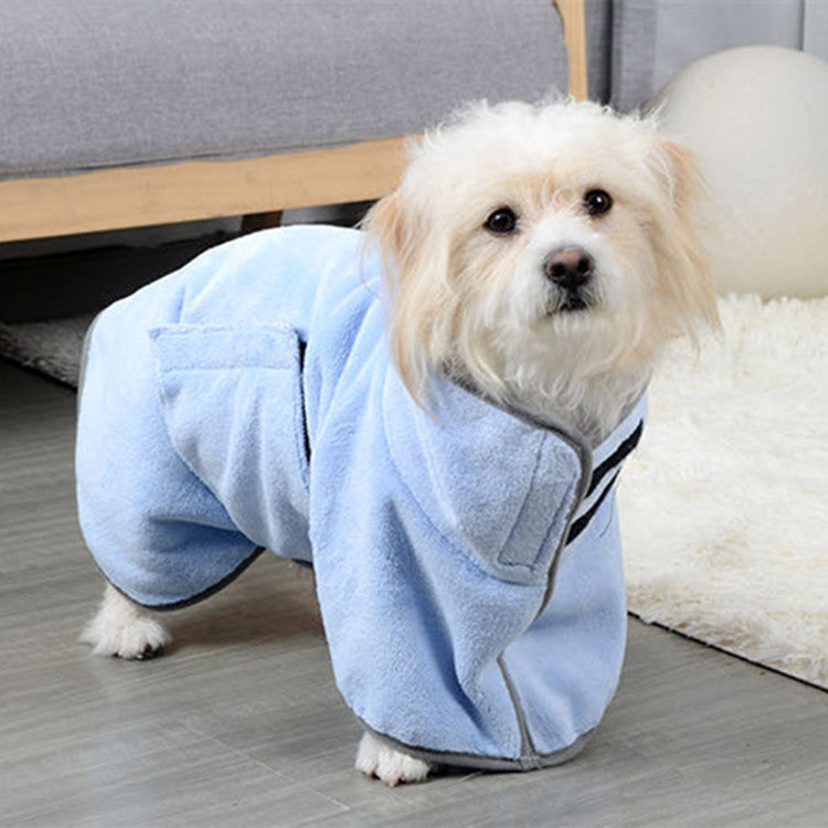 Quick-Dry Dog Towel Robe 🐾