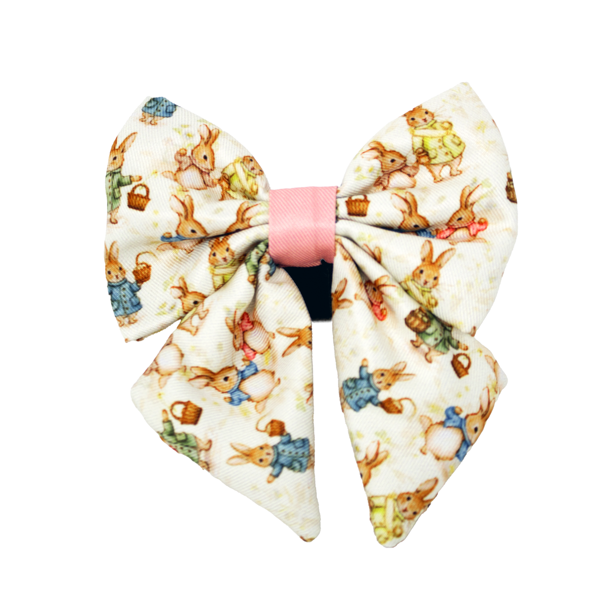 Bunny Tales pink sailor bow tie for dogs