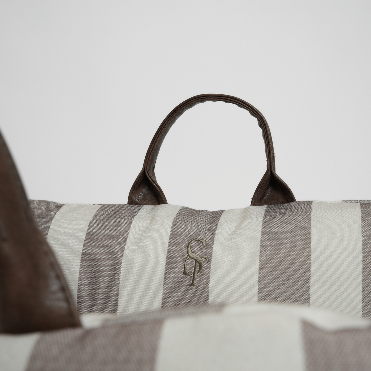 Lara Striped Dog Car Seat