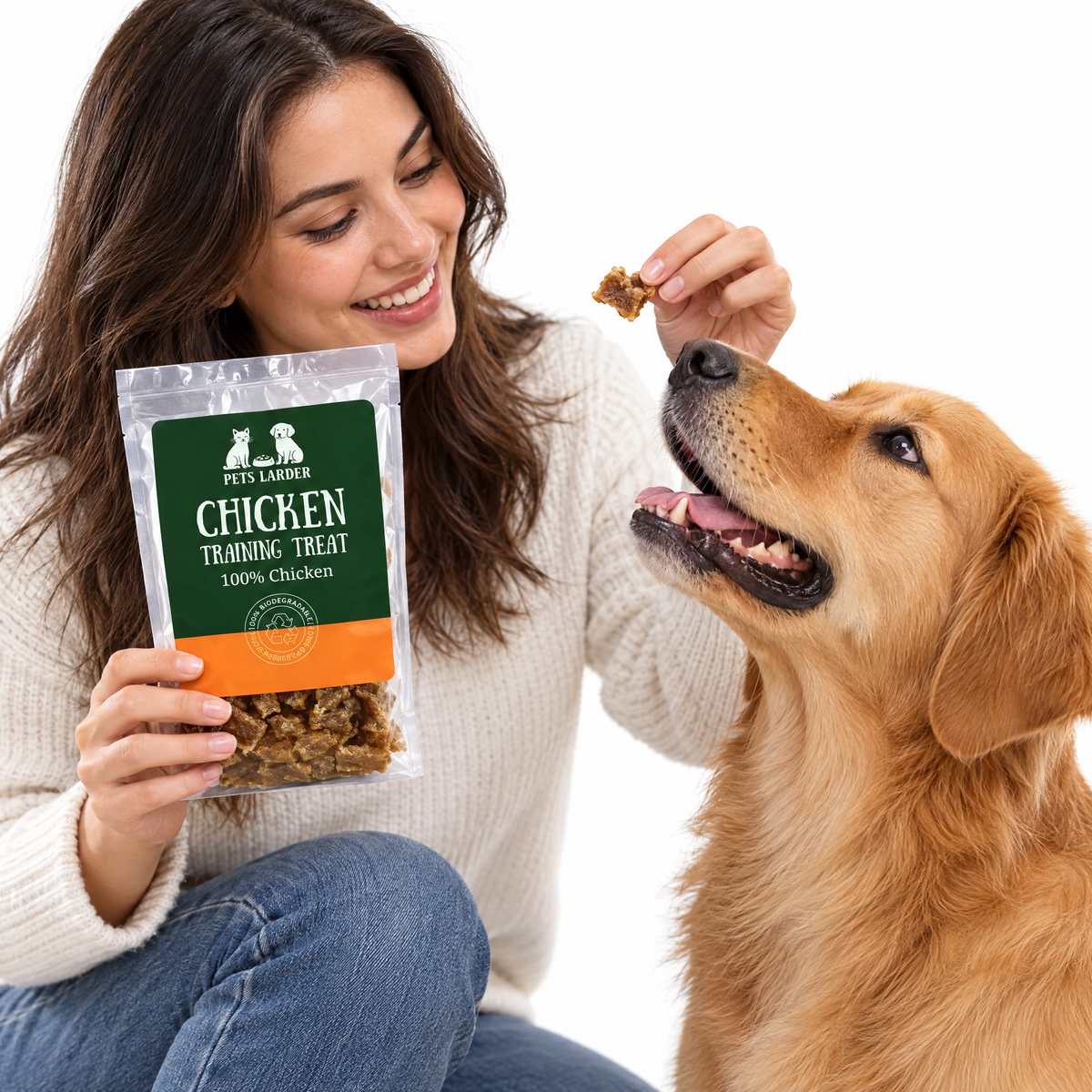 The Pets Larder 100% Chicken Training Treats for Dogs & Cats