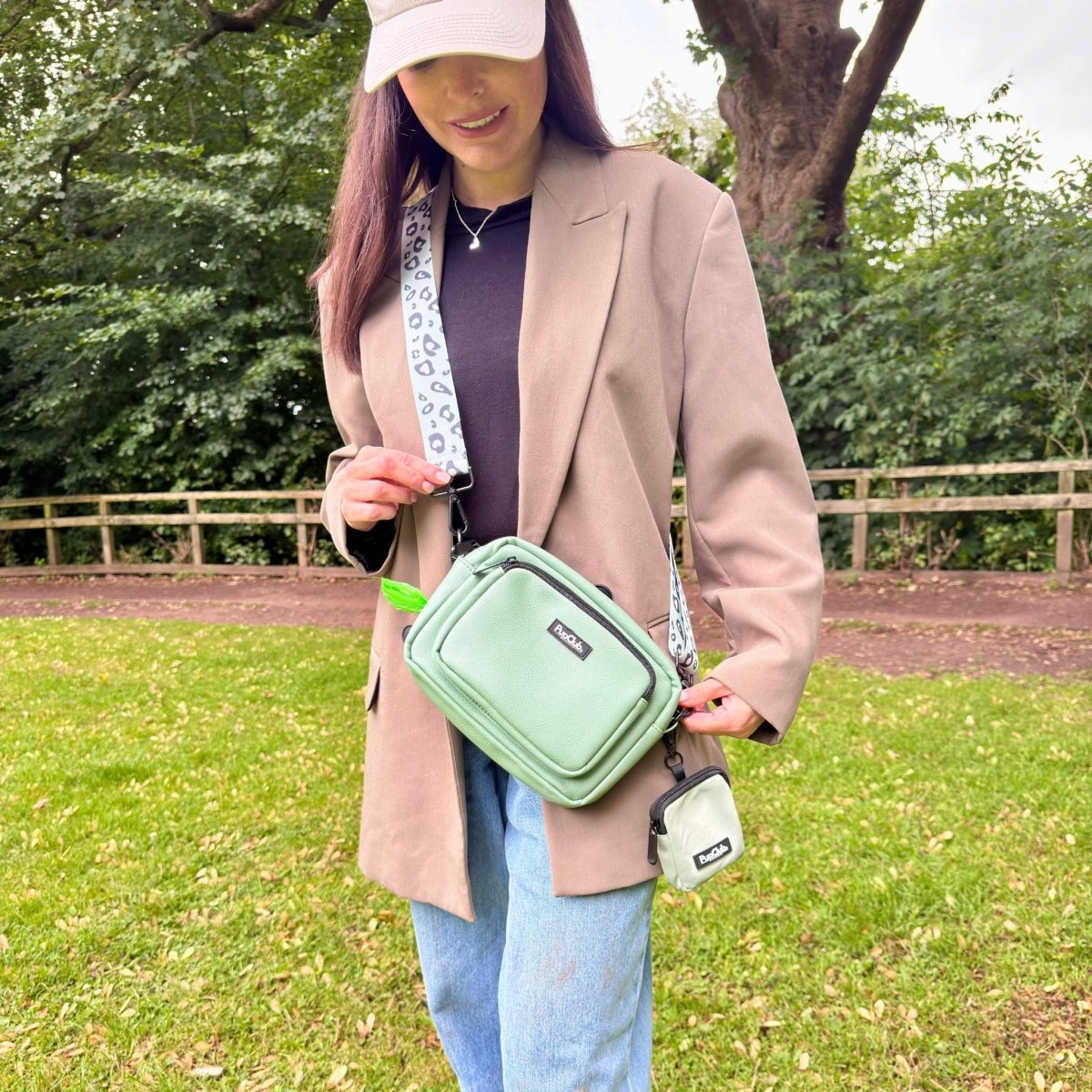 Crossbody Dog Walking Bag – Sage Green