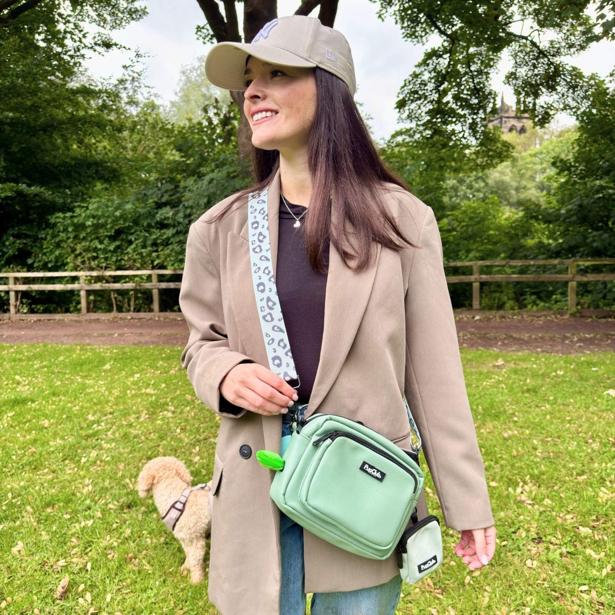 Crossbody Dog Walking Bag – Sage Green